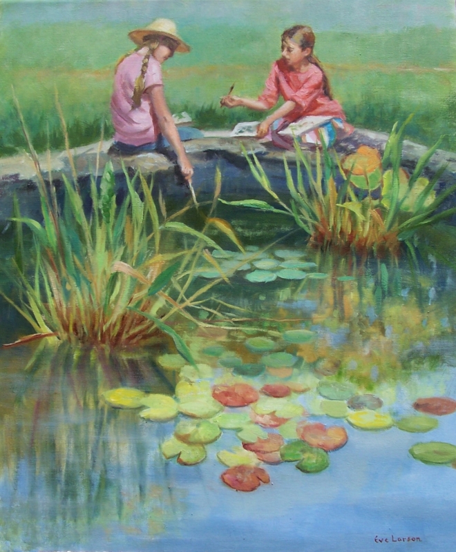 Young Plein Air Painters by artist Eve  Larson